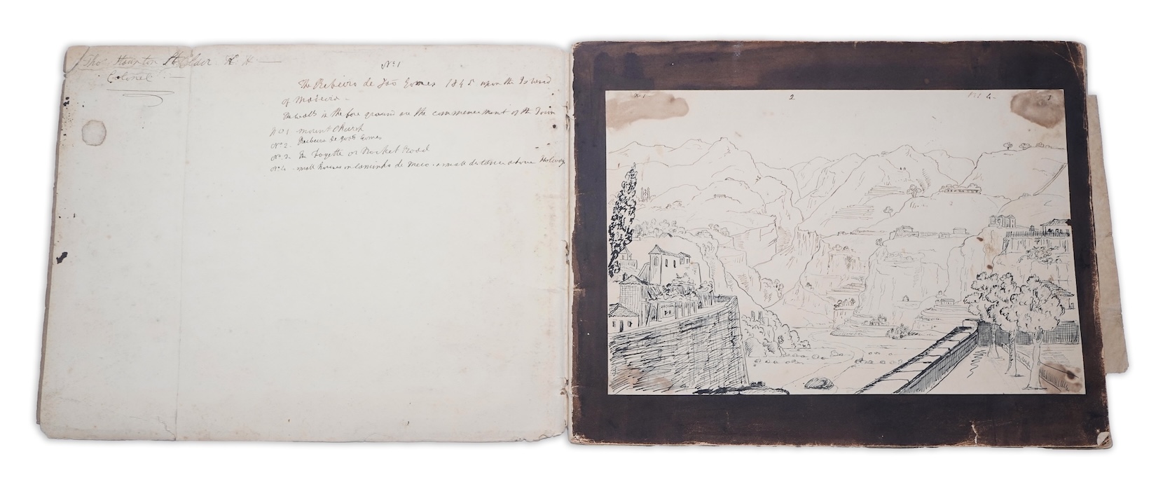 Thomas Staunton (Major General) St. Clair, 1785-1847, Views of Madeira and figural sketches, circa 1845